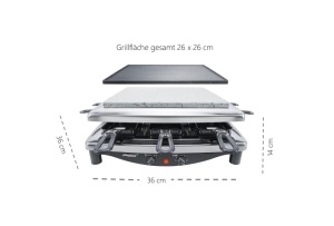 Raclette Steba RC 3, 8 persoane, 1450W, culoare neagra - Img 3