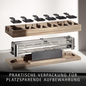 Raclette WMF Lono Long pentru 6 persoane, design lung si slim - Img 7
