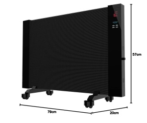 Radiator electric Cecotec ReadyWarm 3000, 2000 W, cu telecomanda, 15 m2 - Img 7