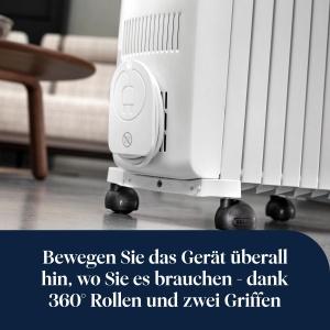 Radiator electric DeLonghi Dragon EasyTronic TRD51025, 2500W, 12 temperaturi, alb - Img 8