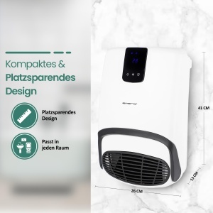 Radiator electric Emerio BH-123818, 2000W, pentru spatii de pana la 20 m, cu termostat ajustabil - Img 5