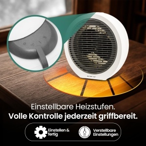 Radiator Electric Emerio FH-109947, 2000W, Negru, Termostat Reglabil - Img 4