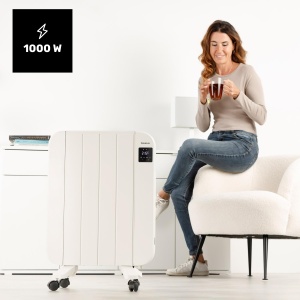 Radiator electric Taurus Persia 1000W, 4 rippen, termostat ajustabil - Img 2