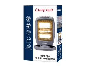 Radiator Halogen Beper P203PAN011, 3 Heizelemente, 4008001200W, Gri - Img 8