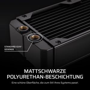 Radiator pentru racire CORSAIR Hydro X XR7 V2 360mm, 3 x 120mm ventilatoare, cupru - Img 5