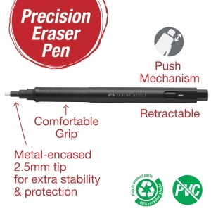 Radiera Faber-Castell Precision cu varf de 2,5 mm, ergonomica, reutilizabila - Img 2