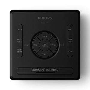 Radio cu ceas Philips TAR4500 USB-C Dual Alarm FM LED ajustabil - Img 2