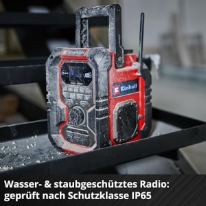 Radio portabil Einhell TE-CR 18 Li DAB FM Bluetooth IP65 fara acumulator - Img 11