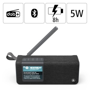 Radio portabil Hama 00188218 cu Bluetooth, negru, mic - Img 2