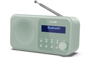Radio portabil SHARP DR-P420(GN) DAB cu Bluetooth 5.0, verde, dual-alarm