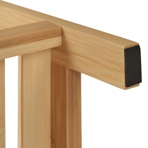 Raft de baie Relaxdays din bambus, 3 etaje, inalt adjustable, design natural - Img 8