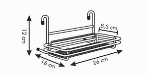 Raft de bucatarie Tescoma MONTI 26 cm, nou, cu garantie 2 ani - Img 3