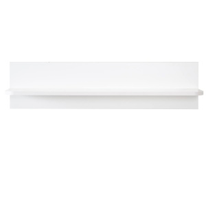Raft de perete Roba, 90 cm, alb, pentru carti si accesorii - Img 5