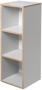 Raft lateral Roba Caro, 91x30x32 cm, gri deschis, 2 polite - Img 4