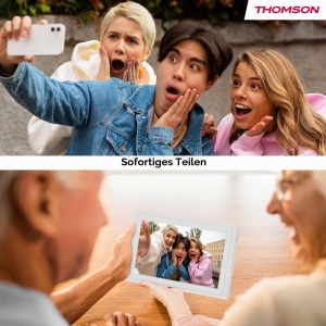 Rama foto digitala Thomson 10 inch, touchscreen HD, 32GB, alba - Img 10