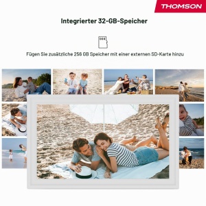 Rama foto digitala Thomson 15 inch, FHD, 32 GB, alb - Img 6