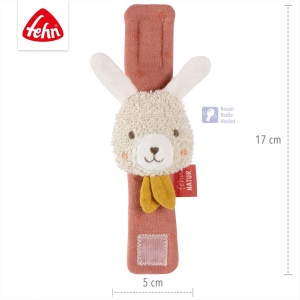 Rasdelarmband Fehn Natur Hase 048377 Materiale Bio Rassel pentru Bebelusi - Img 2