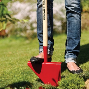 Rasenkantenstecher Fiskars 1003707, 104 cm, 23,5 cm, Borstahl, Eschenholz, RosuNatur - Img 5