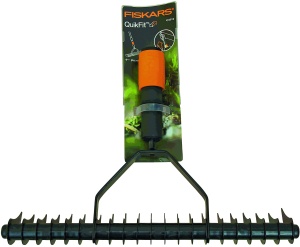 Rasenluftor Fiskars 1000655, 37 cm, NegruPortocaliu, Cu Zinken din Otel - Img 8