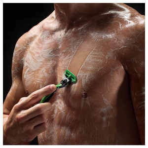 Rasierer pentru corp Gillette, 3 lame, ergonomic, verde - Img 5