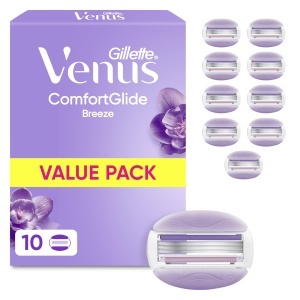 Rasierer pentru femei Gillette Venus ComfortGlide Breeze, 10 lame, mov