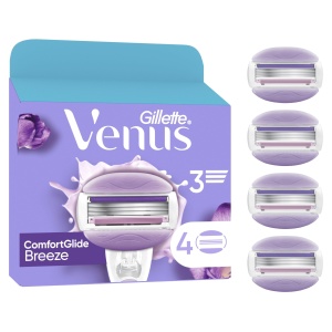 Rasierer pentru femei Gillette Venus ComfortGlide Breeze, 4 lame, parfum frezie