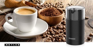 Rasnita electrica Butler pentru cafea 150W lame din otel inoxidabil capacitate 70g Negru - Img 7