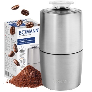 Rasnita electrica cafea Bomann KSW 6089 CB, 60g, 150W, lame din otel inoxidabil