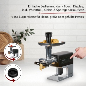 Rasnita electrica Cloer MG8010, 600W, cu display tactil si accesorii - Img 3
