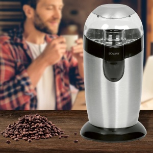 Rasnita electrica de cafea Bomann | Cutit de impact din otel inoxidabil | Capacitate 40 grame | Protectia aromei | Motor de 120 wati | Recipiente pentru fasole din otel inoxidabil | KSW 445 CB inox - Img 6