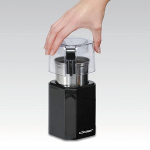 Rasnita electrica de cafea si condimente Cloer 7580, 200 W, pentru pesto, nuci si cereale, boabe de cafea de pana la 70 g, recipient detasabil din otel inoxidabil, negru - Img 8