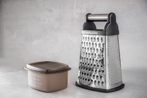 Rasnita KitchenAid Vierkantreibe 4 fete otel inoxidabil cu container colector - Img 5