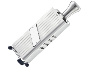 Rasnita multifunctionala ROSLE, 3 suprafete de razuire, inox 1810, cu picioare silicon, argintiunegru - Img 2
