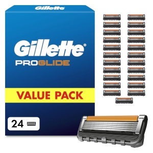 Rasnite de ras Gillette Fusion5 Proglide, 24 bucati, negru, ultra ascutite