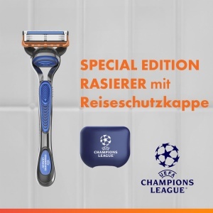 Rasoir Barbati Gillette Fusion5, Editie Speciala UEFA Champions League, 5 Lame, Albastru - Img 8