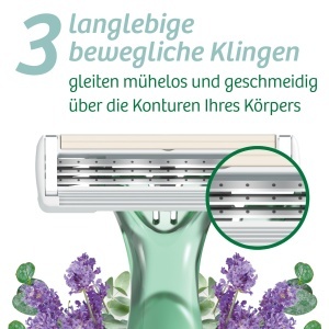Rasoir de unica folosinta BIC Soleil Escape cu 3 lame pentru femei, Lavanda si Eucalipt - Img 2