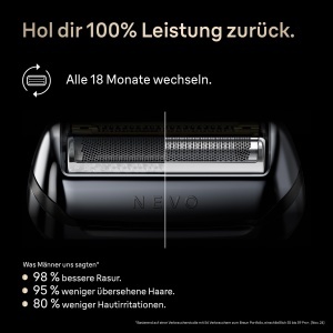 Rasoir electric Braun NEVO, Scherkopf, argintiu, tehnologie AeroTouch - Img 3