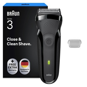 Rasoir electric Braun Series 3, model 300s, gri, cu 2 folii de ras