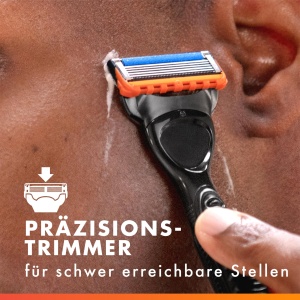 Rasoir pentru barbati Gillette Fusion5, 5 lame, negru, cu trimmer de precizie - Img 4