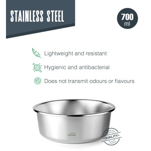 Recipient alimentar Lacor Ecoinox, inox 1810, 700 ml, 4 inchizatori - Img 3