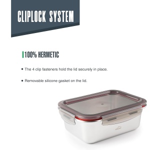 Recipient Ecoinox Lacor 64612, 1800 ml, din otel inoxidabil, BPA-free - Img 5