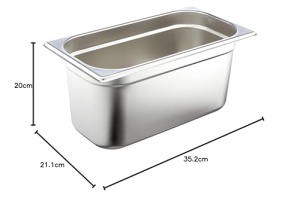 Recipient GN Lacor 66315Z 13 Inox 176x325x150 mm - Img 5