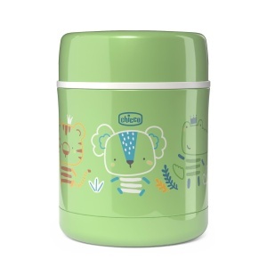Recipient termic Chicco, 300 ml, inox, verde