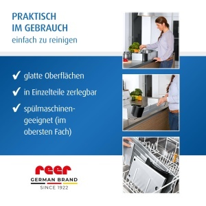 Reer Herdschutzgitter Premium Protectie pentru aragaz Ajustabila 44-65 cm Argintiu - Img 6