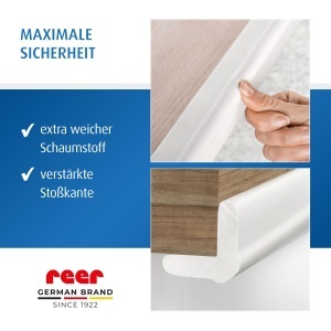 Reer Kantenschutz Soft 2x1m Protectie colturi rezistenta si testata alba - Img 5