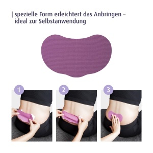 Reer Mama Kinesiotape 6 bucati Lila Suport Spate Inferior Material Hipoalergenic - Img 4