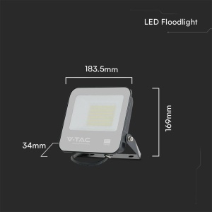 Reflector LED Samsung 50W, 4270 Lumen, IP65, Negru - Img 5