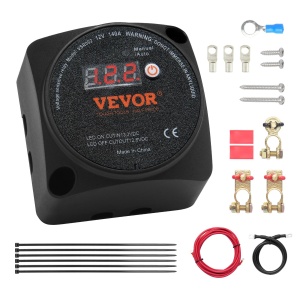 Releu de deconectare a bateriei duble VEVOR, 12V, 140A, mod manual si automat, releu sensibil la tensiune VSR cu ecran LCD, pentru ATV, UTV, RV, rulota, camion, barca, iaht - Img 9