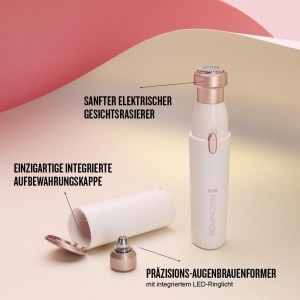 Remington BareMe WFS200 Aparat 2-in-1 pentru indepartarea parului facial si conturarea sprancenelor USB-C 100 rezistent la apa - Img 4
