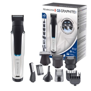 Remington Multi Hair Clipper & Beard Trimmer Men [Lithium G5] (incl. 9 capete/piepteni cu clips), masini de tuns parul, aparate de tuns barba, aparate de tuns corpul, aparate de tuns parul pentru urechi si nas, PG5000
